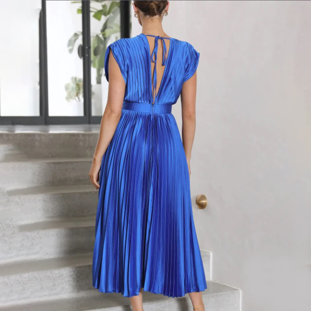 Marni™ | Vestido Midi Plisado Atemporal