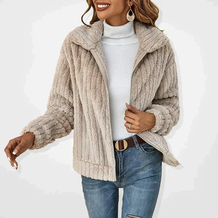 GENEVIEVE™ - Elegante chaqueta de sherpa