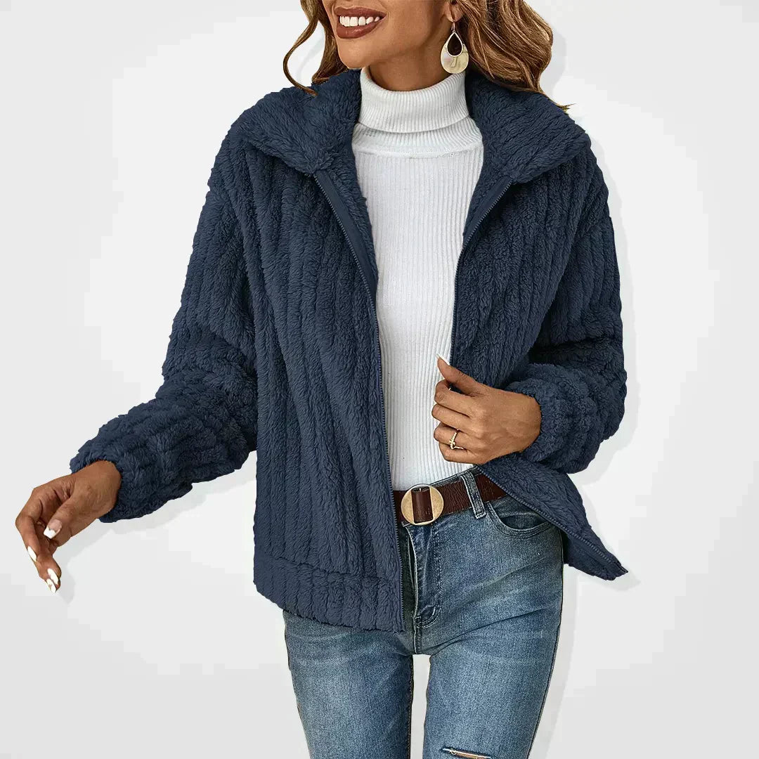 GENEVIEVE™ - Elegante chaqueta de sherpa