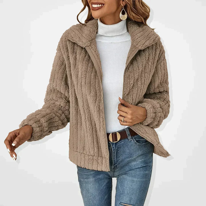 GENEVIEVE™ - Elegante chaqueta de sherpa