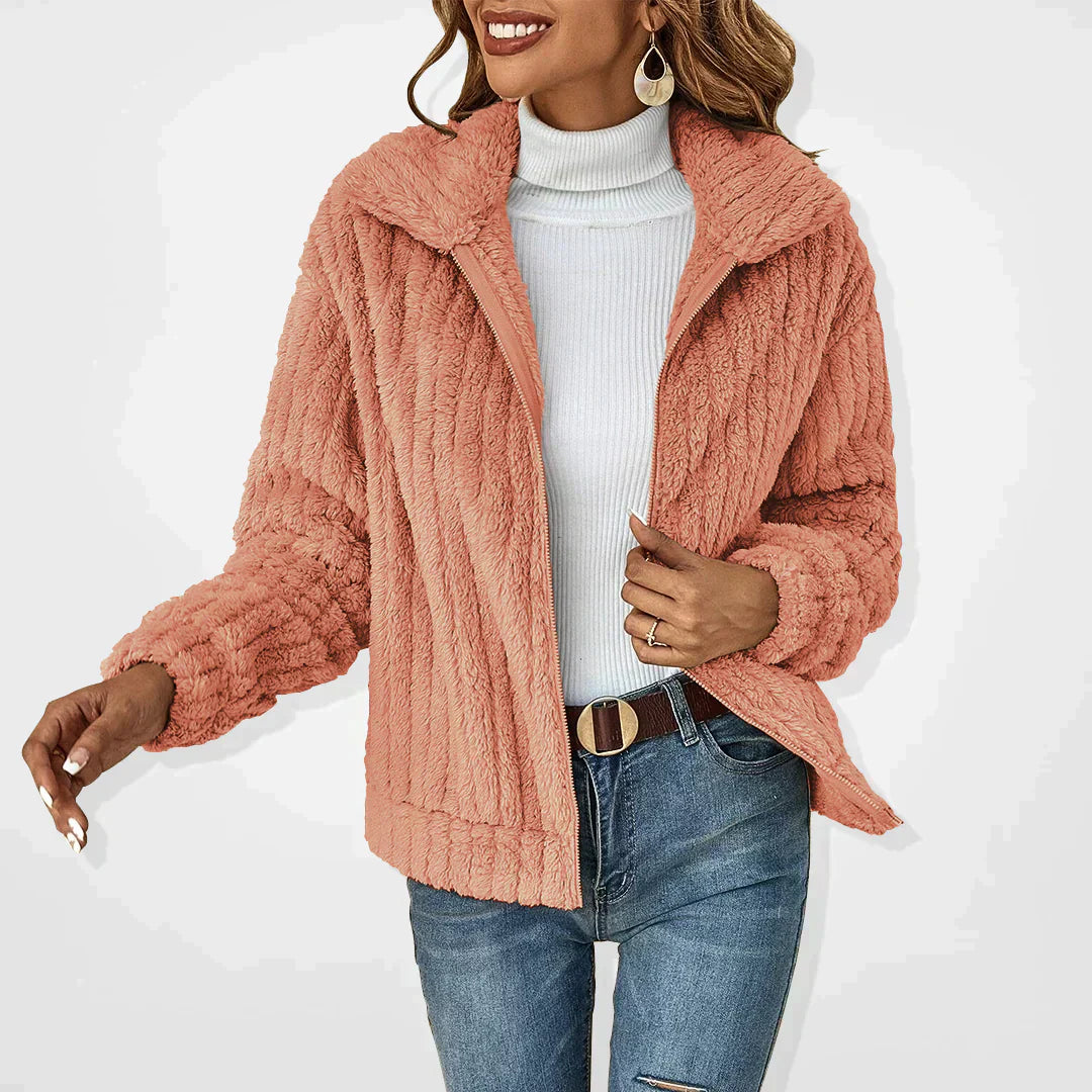 GENEVIEVE™ - Elegante chaqueta de sherpa