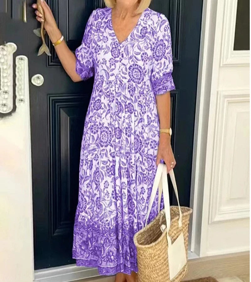 Radiante | Vestido maxi bohemio – Siéntete hermosa, sin esfuerzo