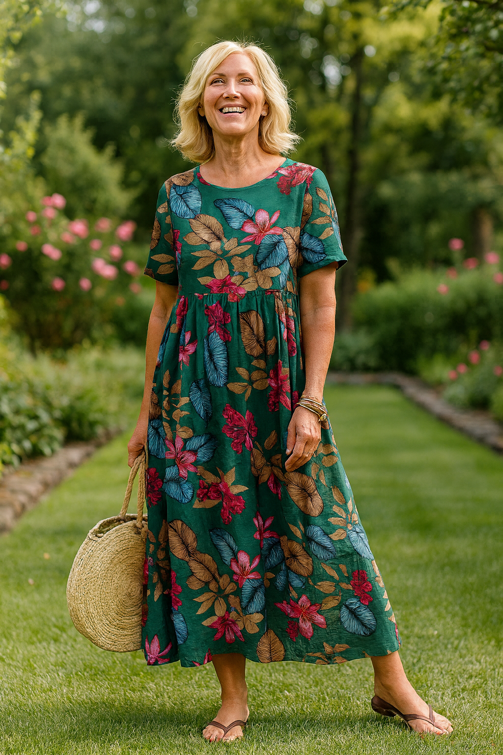 Masie | Vestido largo floral breezy – Donde la comodidad se une a la confianza (S-5XL)