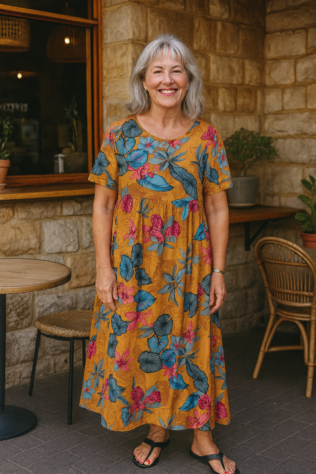Masie | Vestido largo floral breezy – Donde la comodidad se une a la confianza (S-5XL)