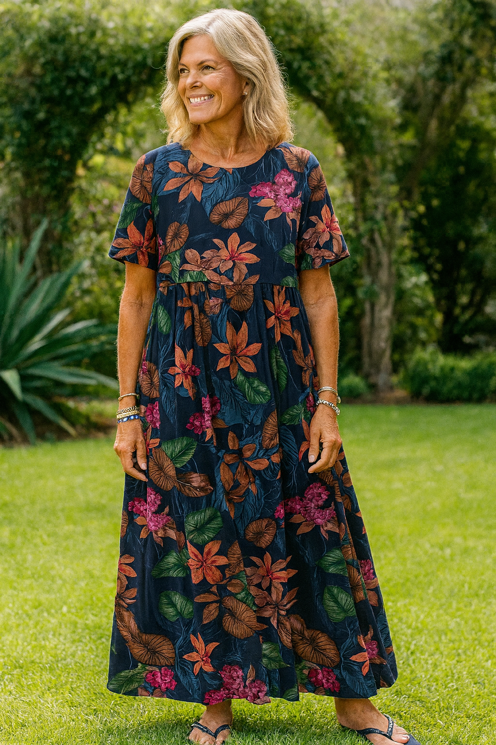 Masie | Vestido largo floral breezy – Donde la comodidad se une a la confianza (S-5XL)