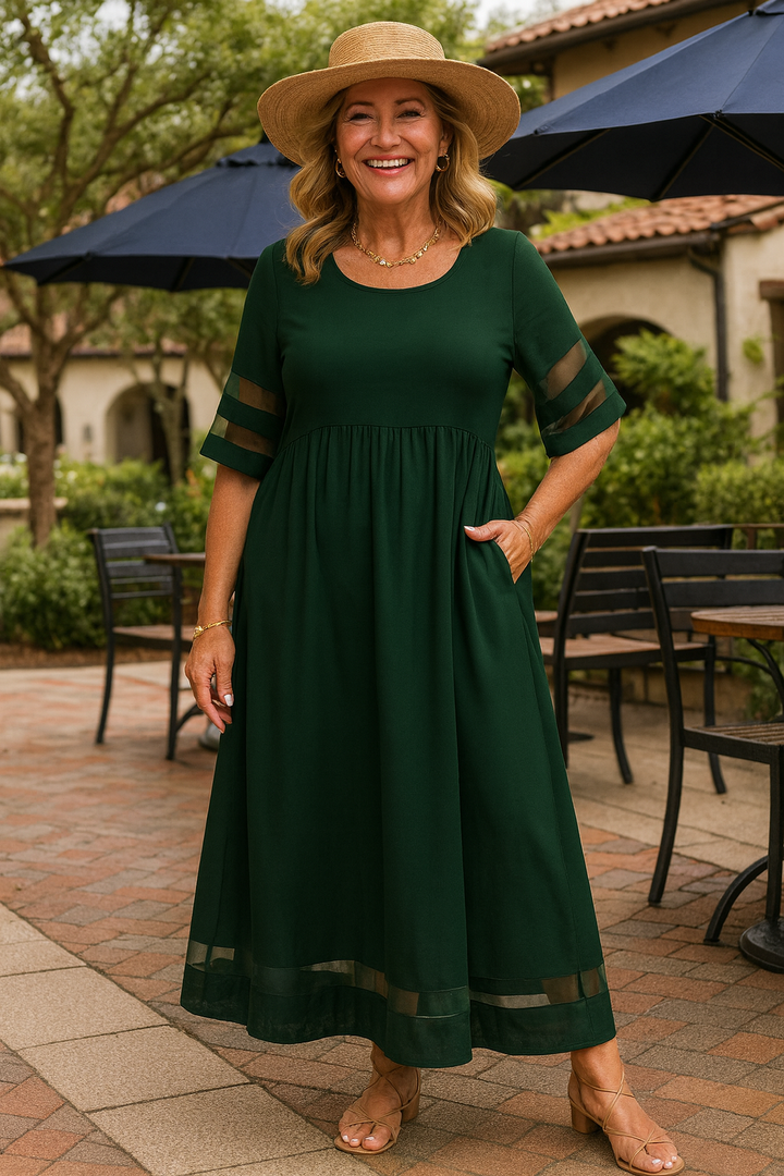 Alurea | Vestido Largo Elegante – Confort Atemporal, Confianza sin Esfuerzo