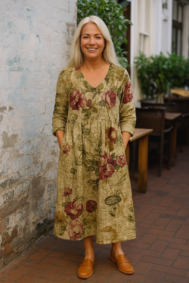 Noelia | Vestido Largo Cómodo – Elegancia Sin Esfuerzo, Confianza Todo el Día