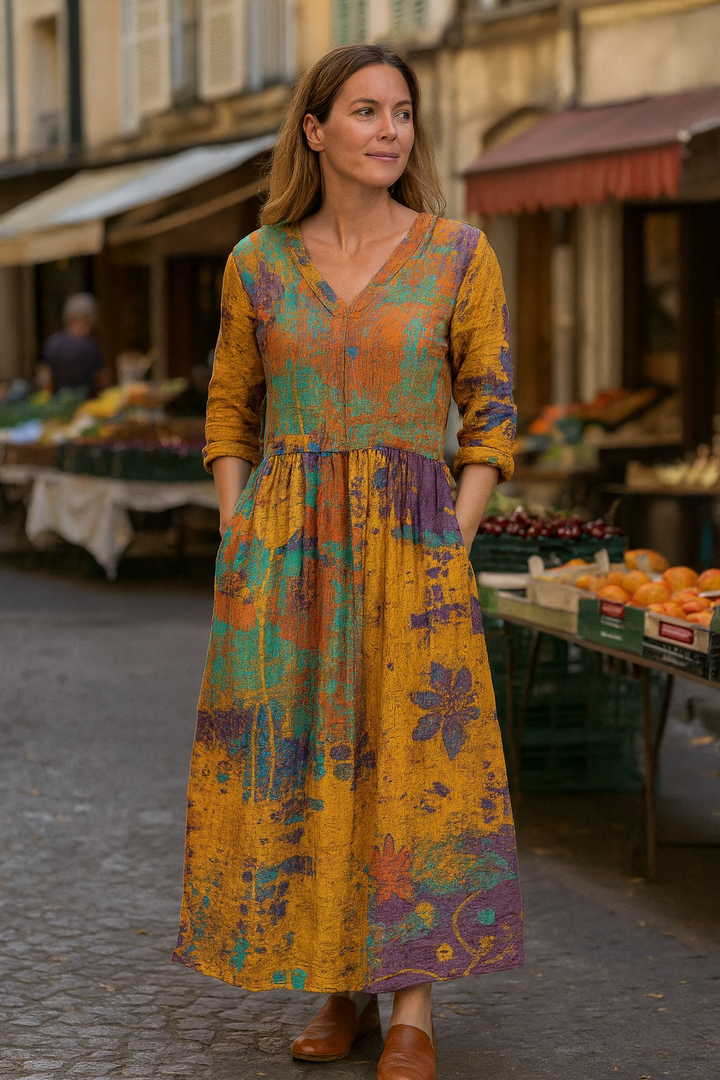 Noelia | Vestido Largo Cómodo – Elegancia Sin Esfuerzo, Confianza Todo el Día