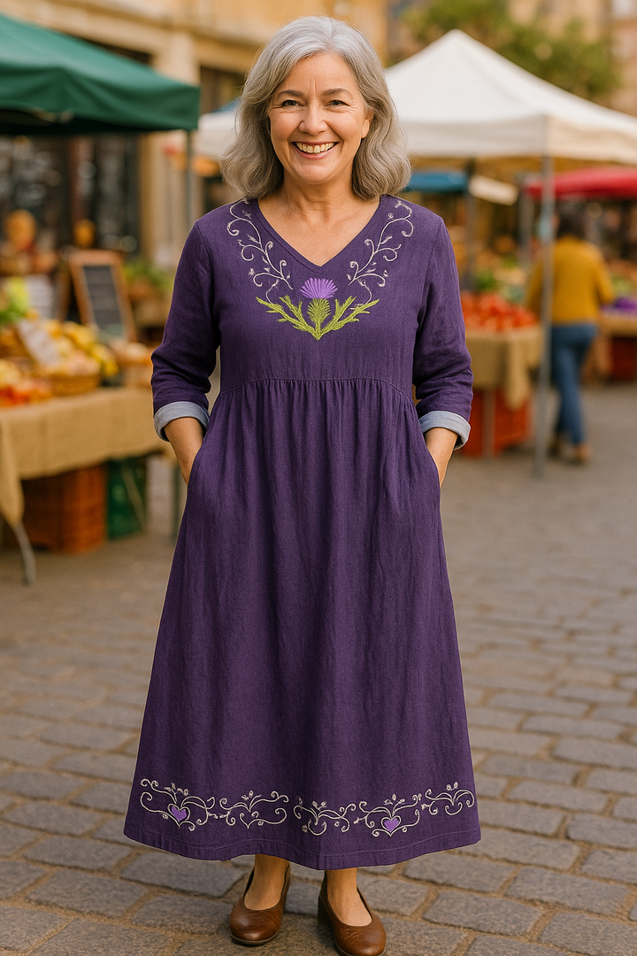 Noelia | Vestido Largo Cómodo – Elegancia Sin Esfuerzo, Confianza Todo el Día