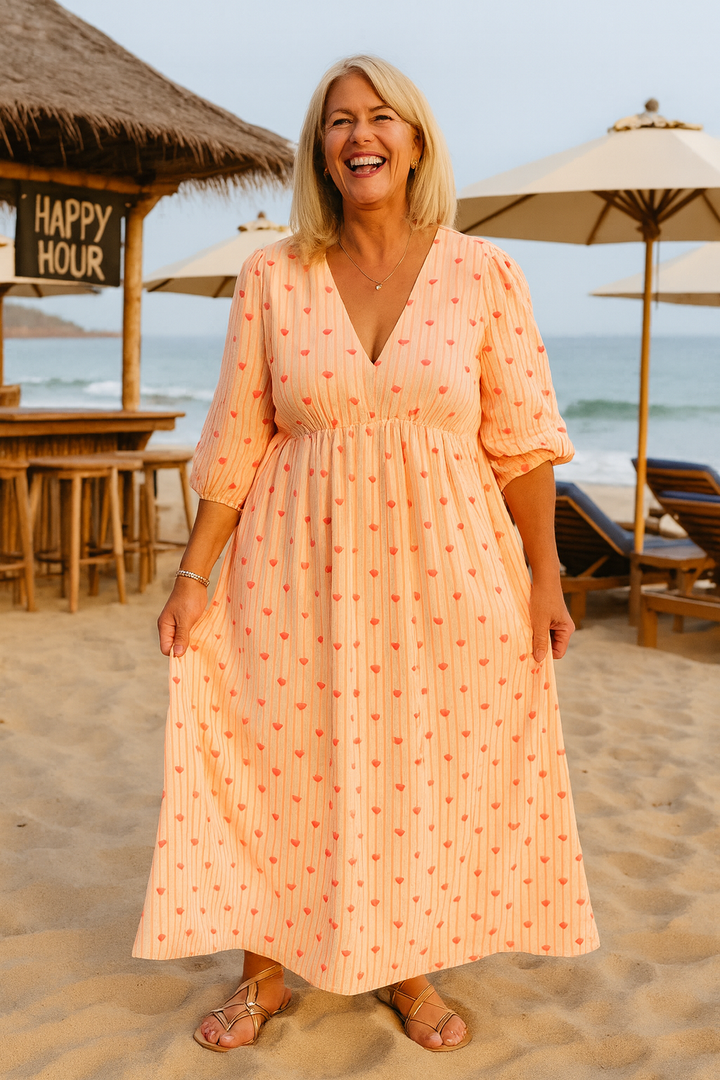 Amelia | Vestido largo Heartflow – Donde la comodidad se une a la confianza