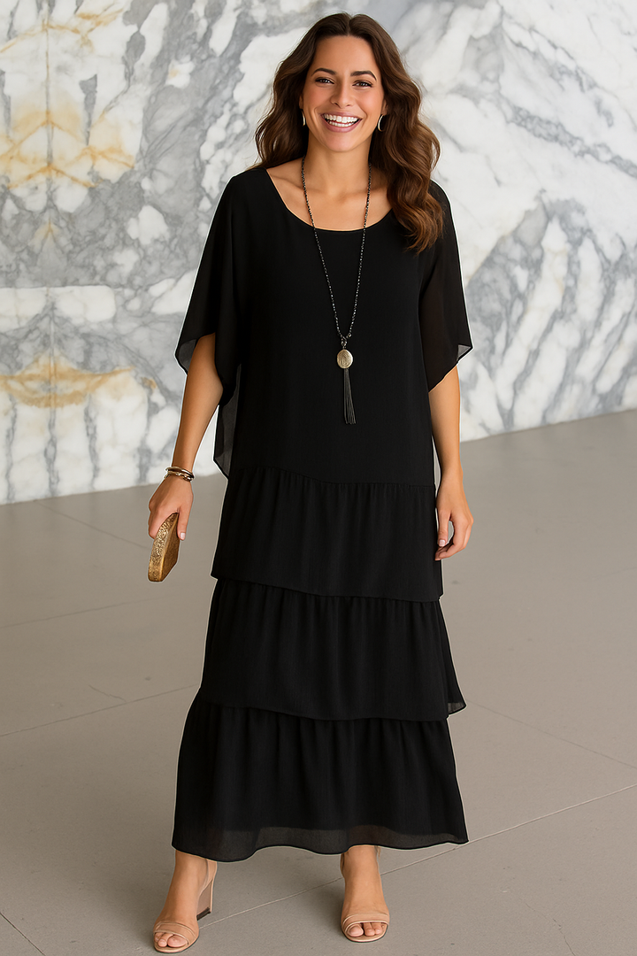 Juliette | Elegante vestido maxi que cubre el abdomen