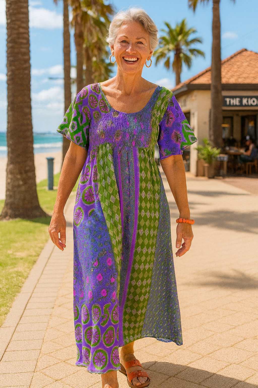Althea| Vestido Largo Comfort – Facilidad Favorecedora para Cada Día