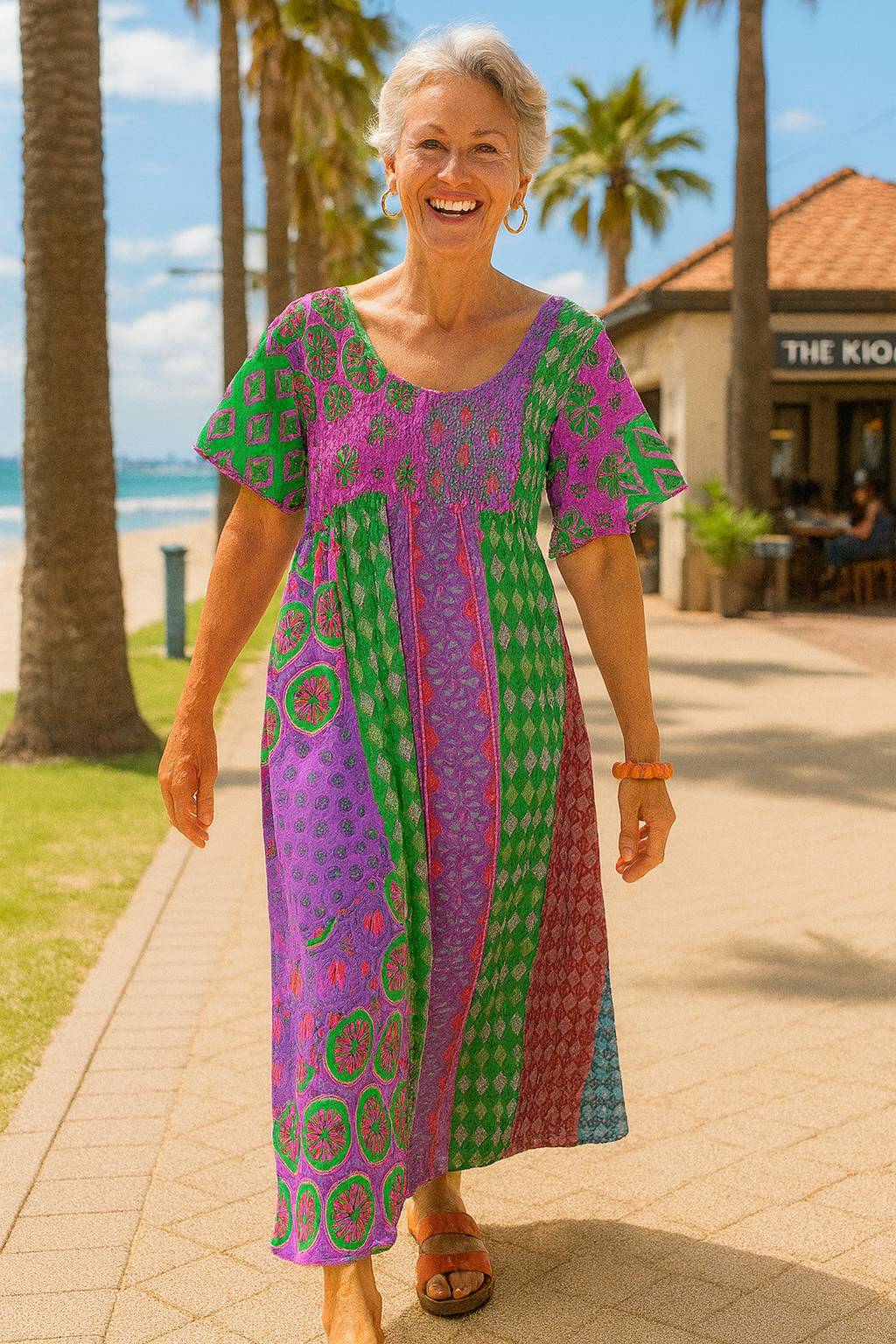 Althea| Vestido Largo Comfort – Facilidad Favorecedora para Cada Día