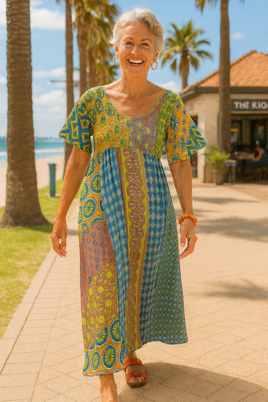 Althea| Vestido Largo Comfort – Facilidad Favorecedora para Cada Día