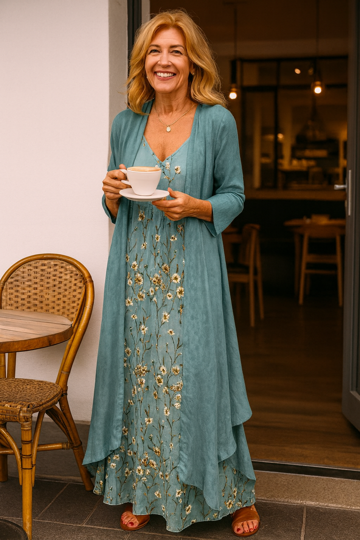 Mariselle | Conjunto maxi de dos piezas elegante – Estilo sin esfuerzo, comodidad durante todo el día