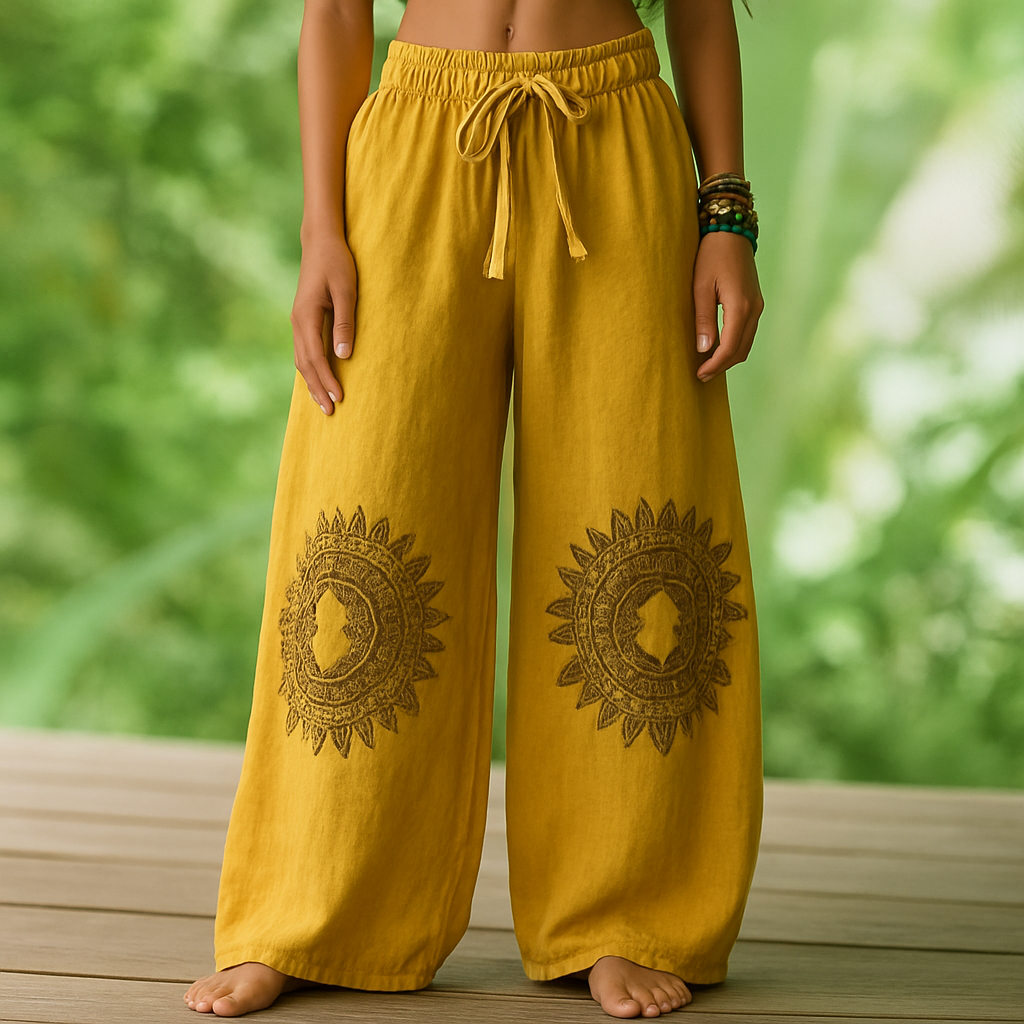 Pantalones Boho Cómodos y Sin Esfuerzo