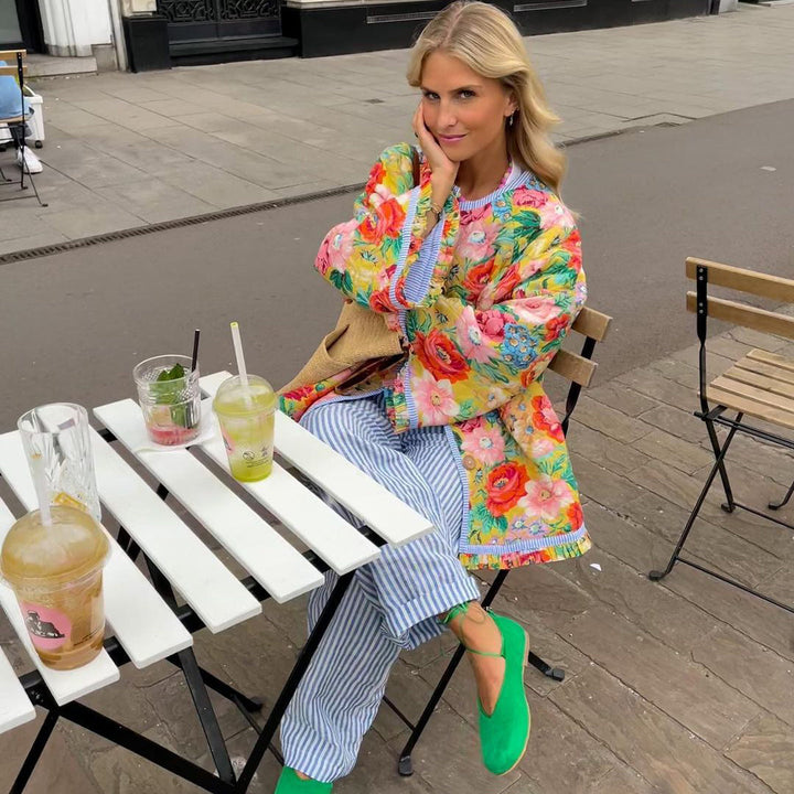 NICOLE™ - Chaqueta Estampada de Moda