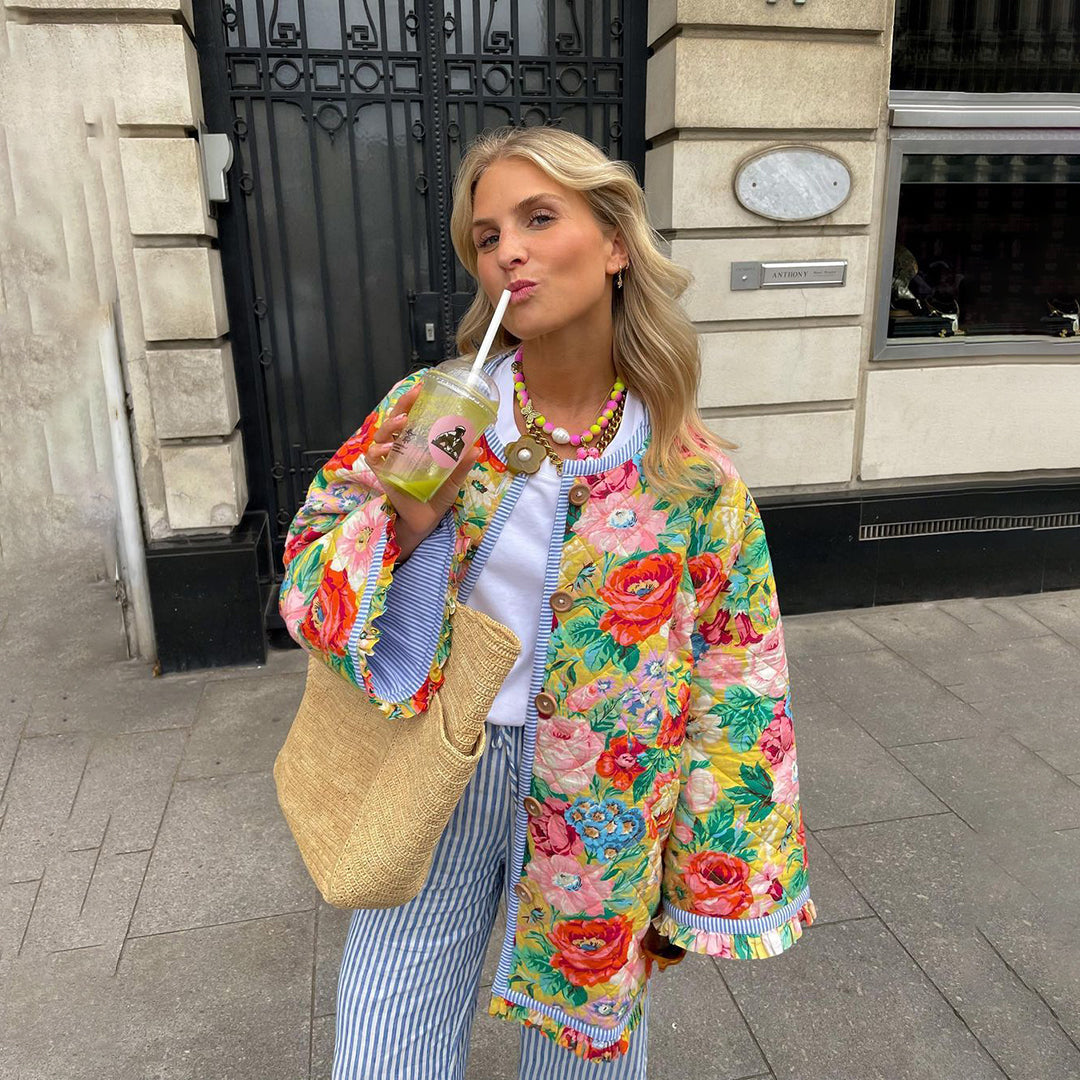 NICOLE™ - Chaqueta Estampada de Moda