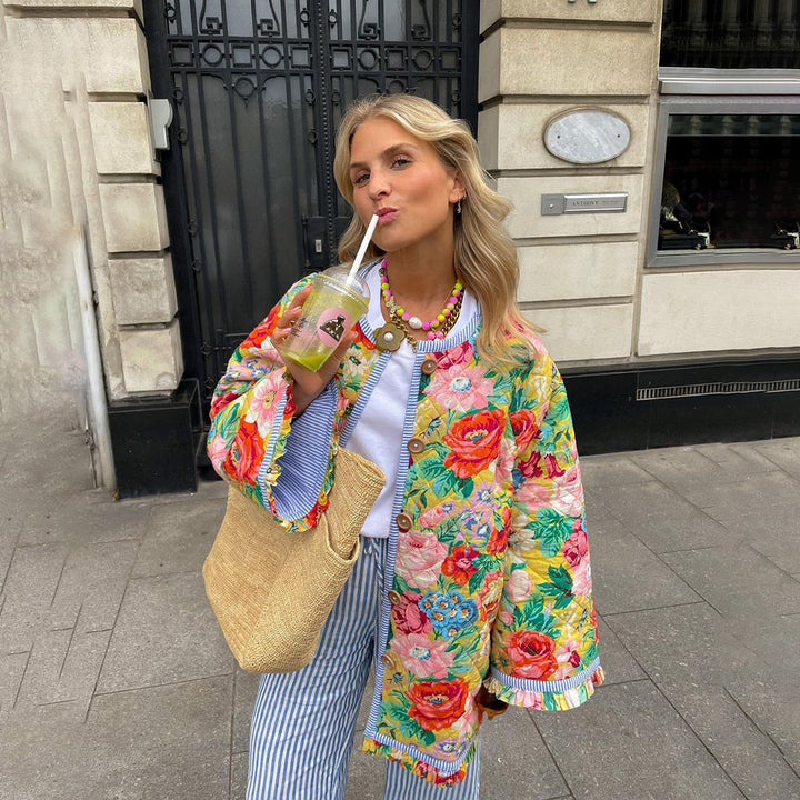 NICOLE™ - Chaqueta Estampada de Moda