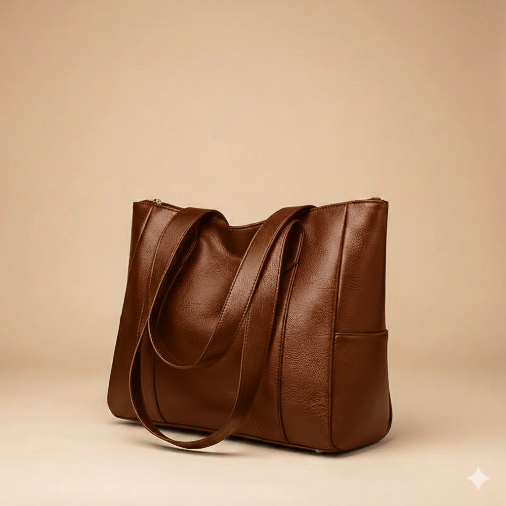 Bolso de hombro de cuero para mujer