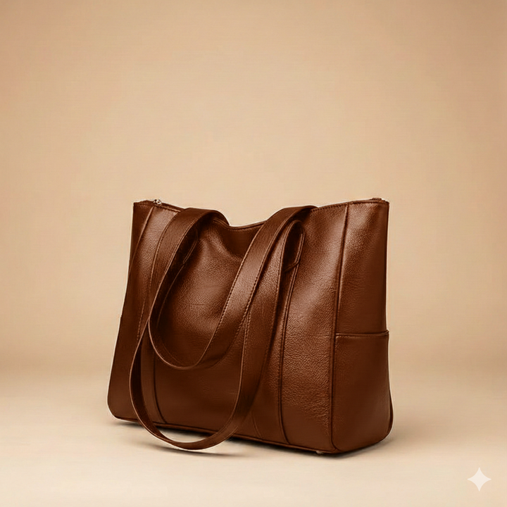 Bolso de hombro de cuero para mujer