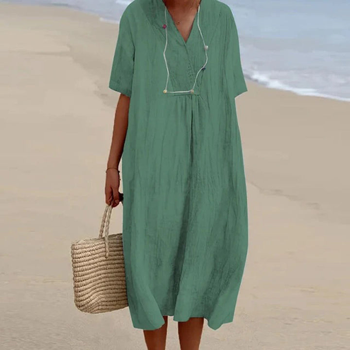 KARINA™ - Vestido Midi de Corte Holgado