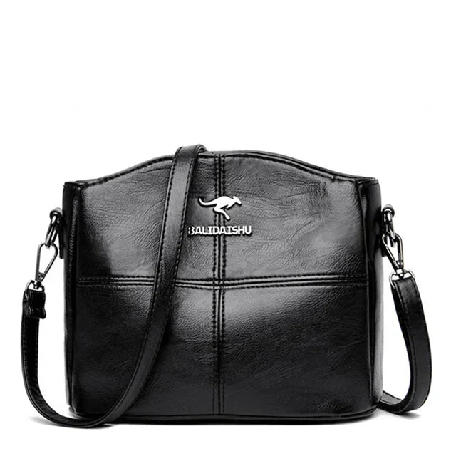 Bolso tote y bandolera de piel bordado elegante para mujer