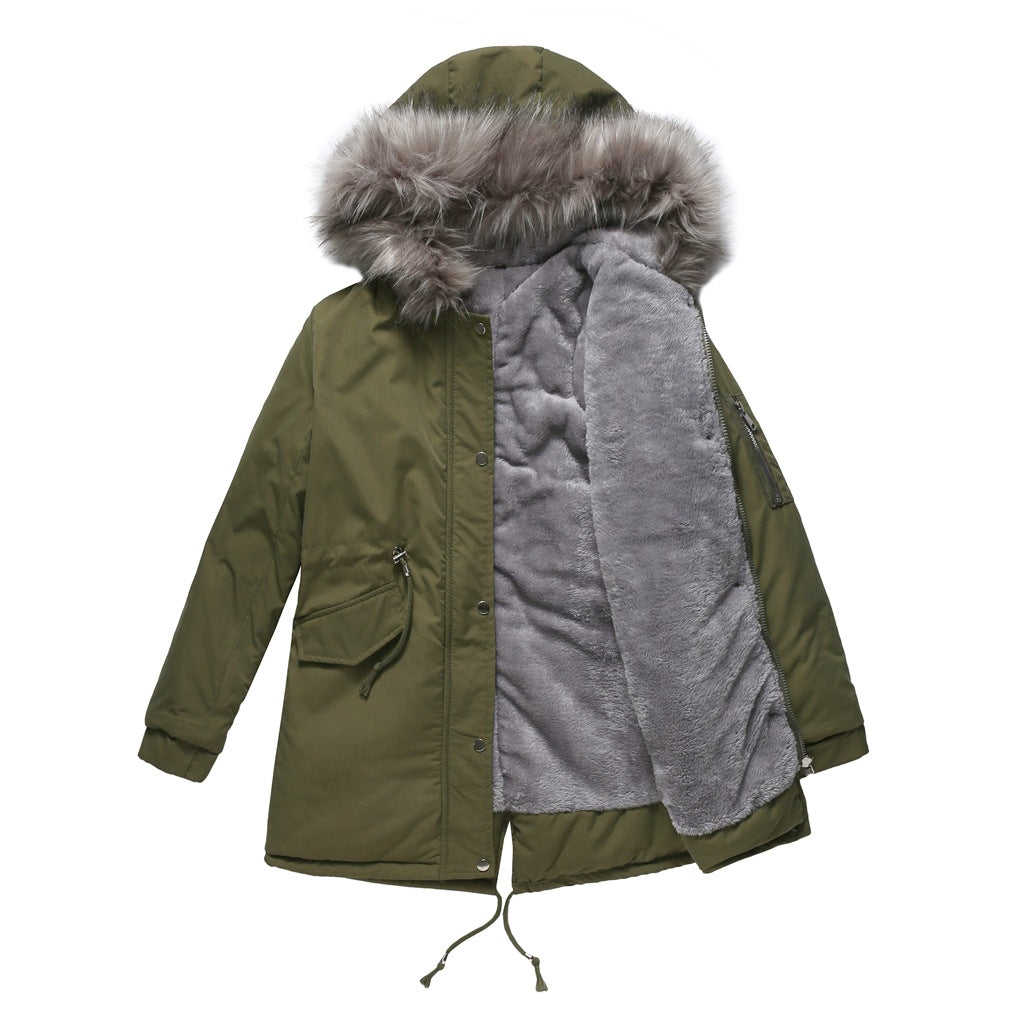 MARINA™ | Parka cálida con ribete de terciopelo
