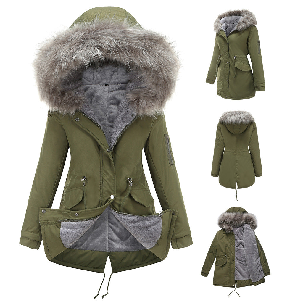 MARINA™ | Parka cálida con ribete de terciopelo
