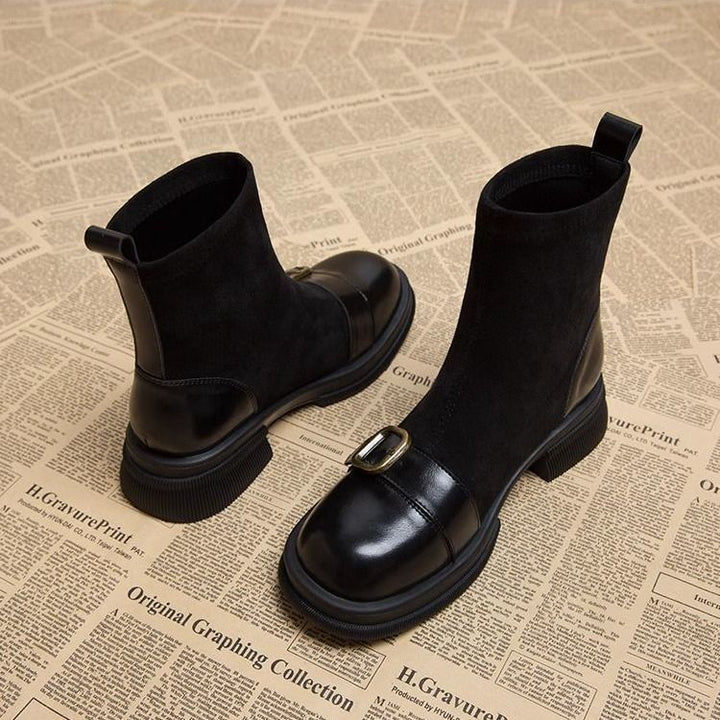 Fayloriah - Botas de Ante Cómodas