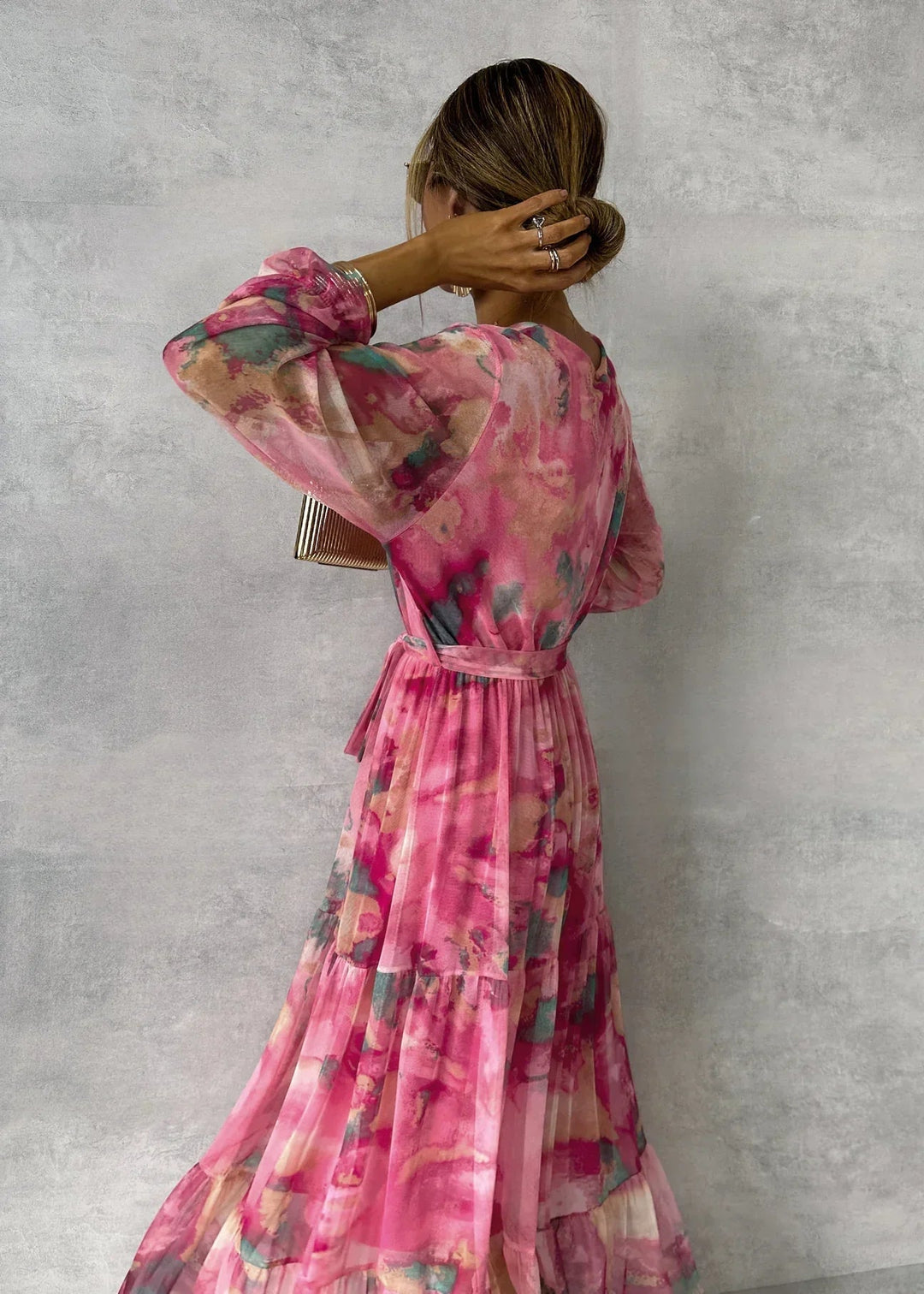 Meli | Vestido Cruzado con Estampado Floral