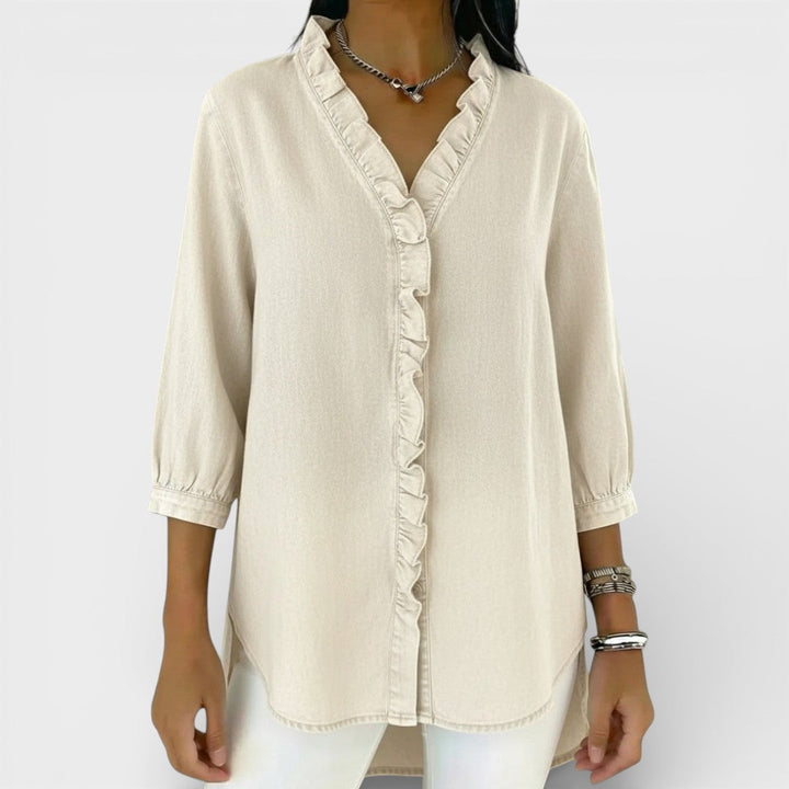 Heather | Blusa elegante con volantes