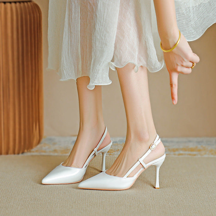 ZURI™ - Tacón de Aguja Elegante con Punta y Correa Ajustable