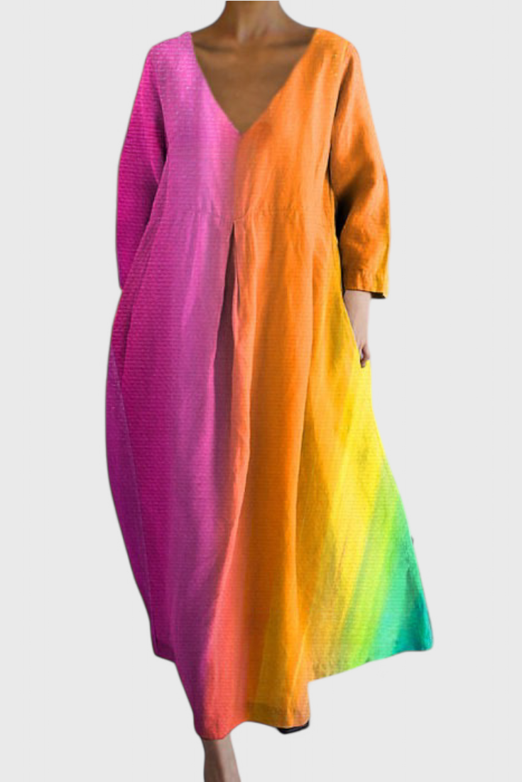 Isalinde | Vestido cómodo con cuello en V