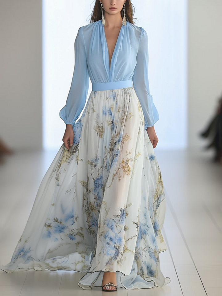 Harper™ | Vestido Maxi con Estampado Floral