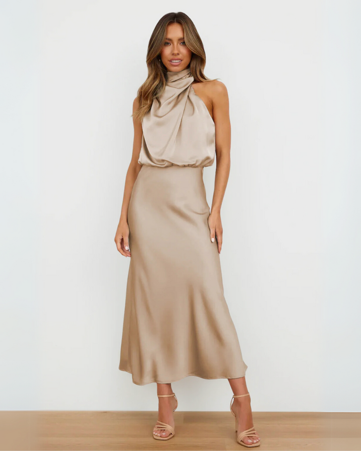 Quentin | Vestido Drapeado Sahara