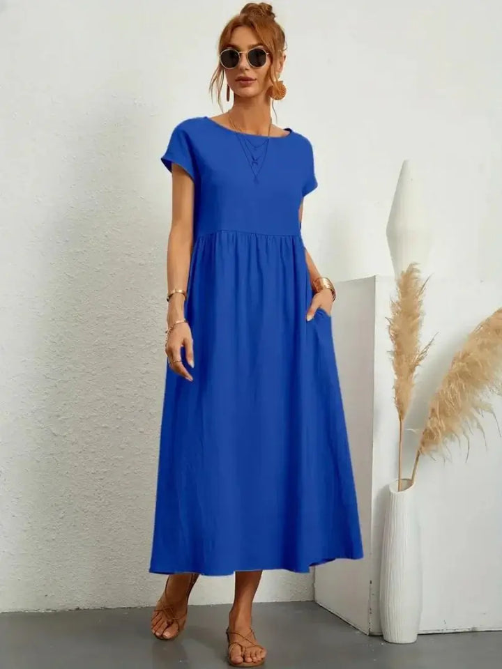 Celine | Vestido midi con bolsillos