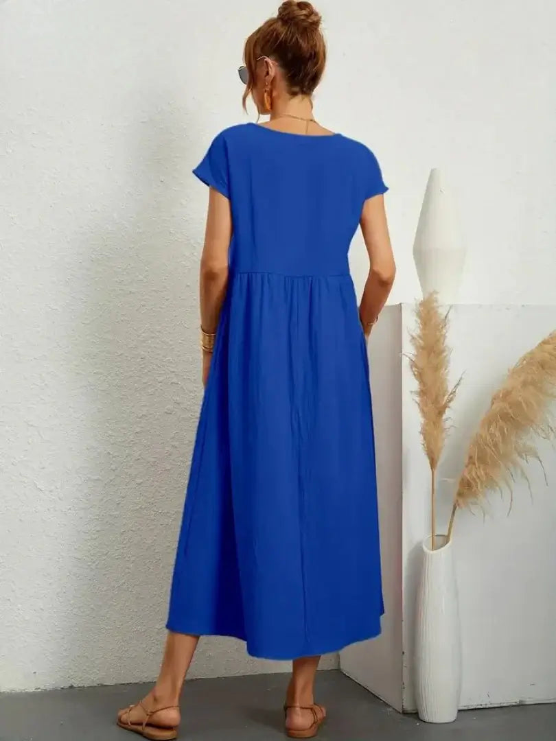 Celine | Vestido midi con bolsillos