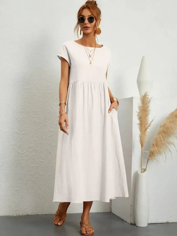 Celine | Vestido midi con bolsillos
