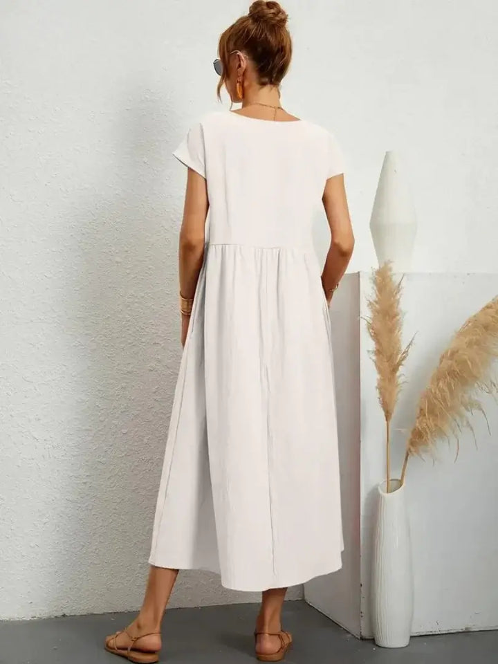 Celine | Vestido midi con bolsillos