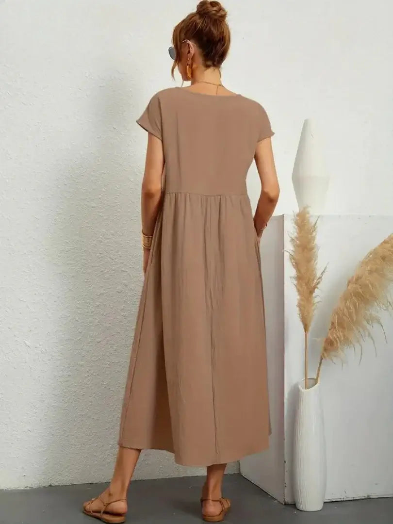 Celine | Vestido midi con bolsillos