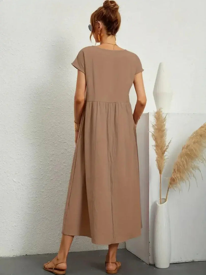 Celine | Vestido midi con bolsillos