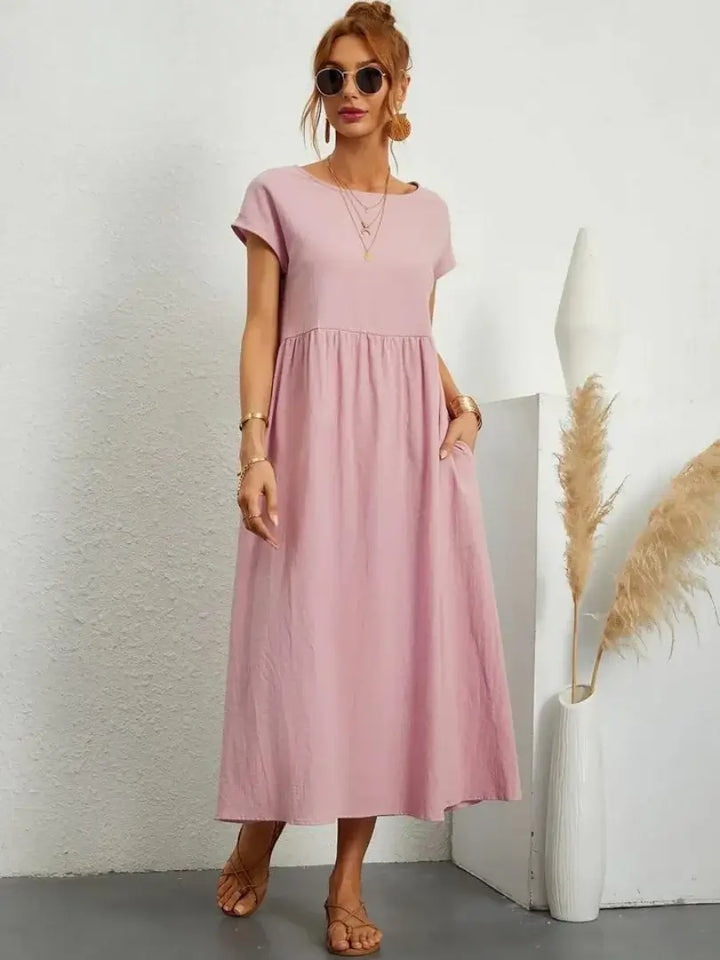 Celine | Vestido midi con bolsillos