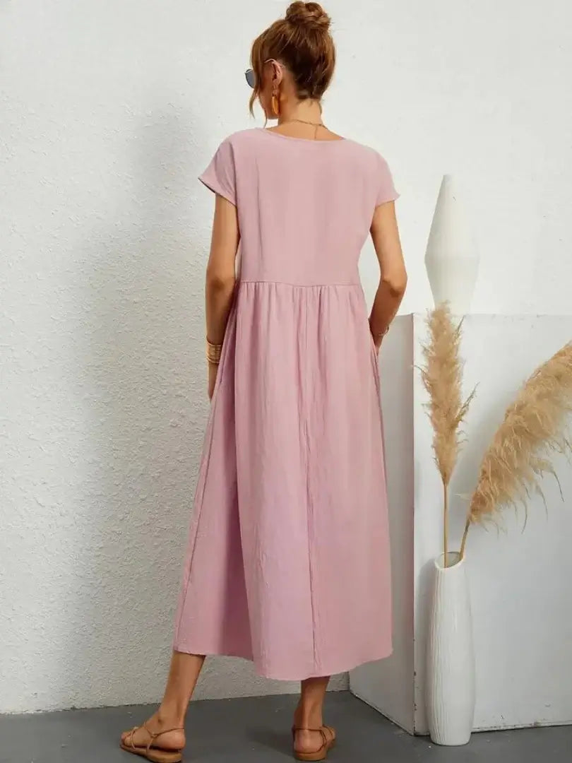 Celine | Vestido midi con bolsillos