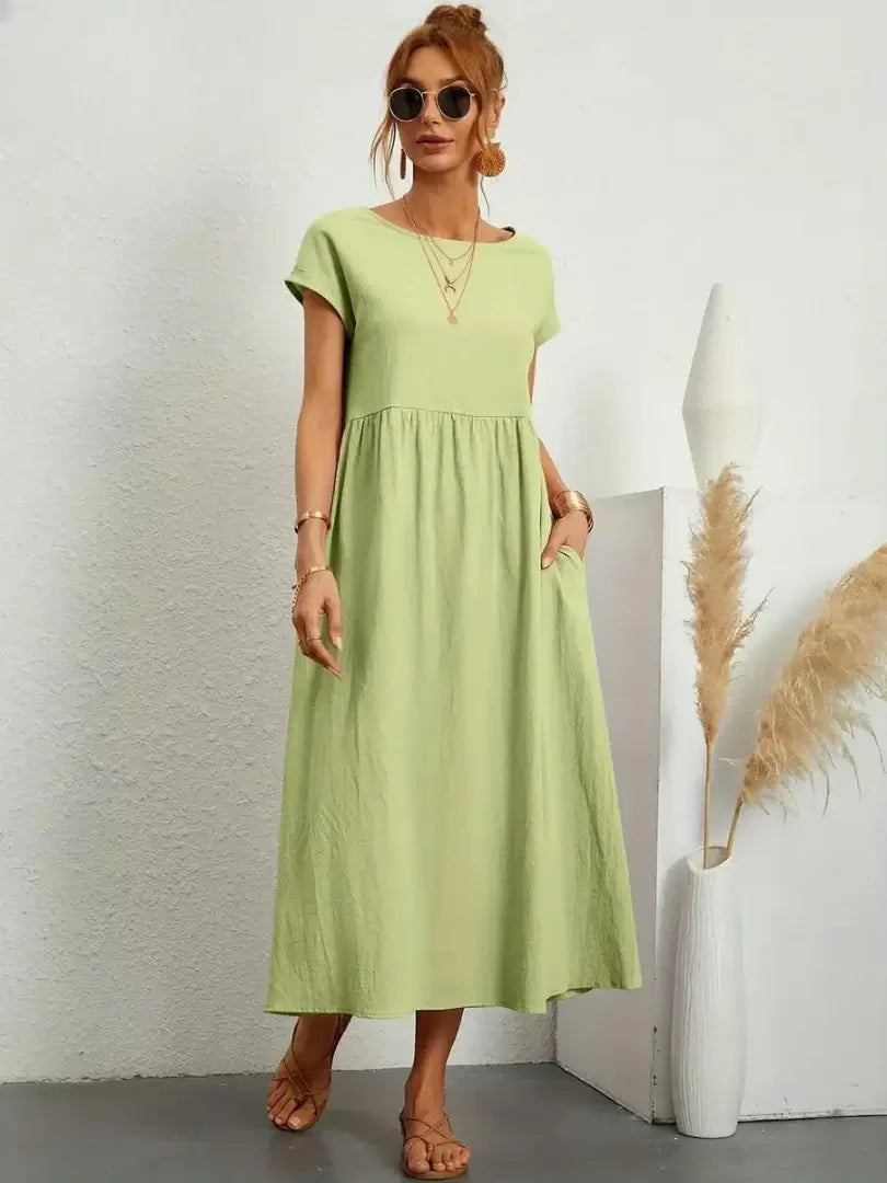 Celine | Vestido midi con bolsillos