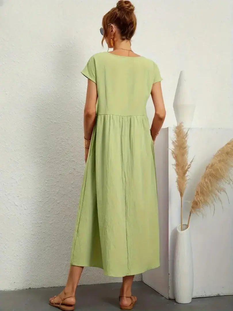 Celine | Vestido midi con bolsillos