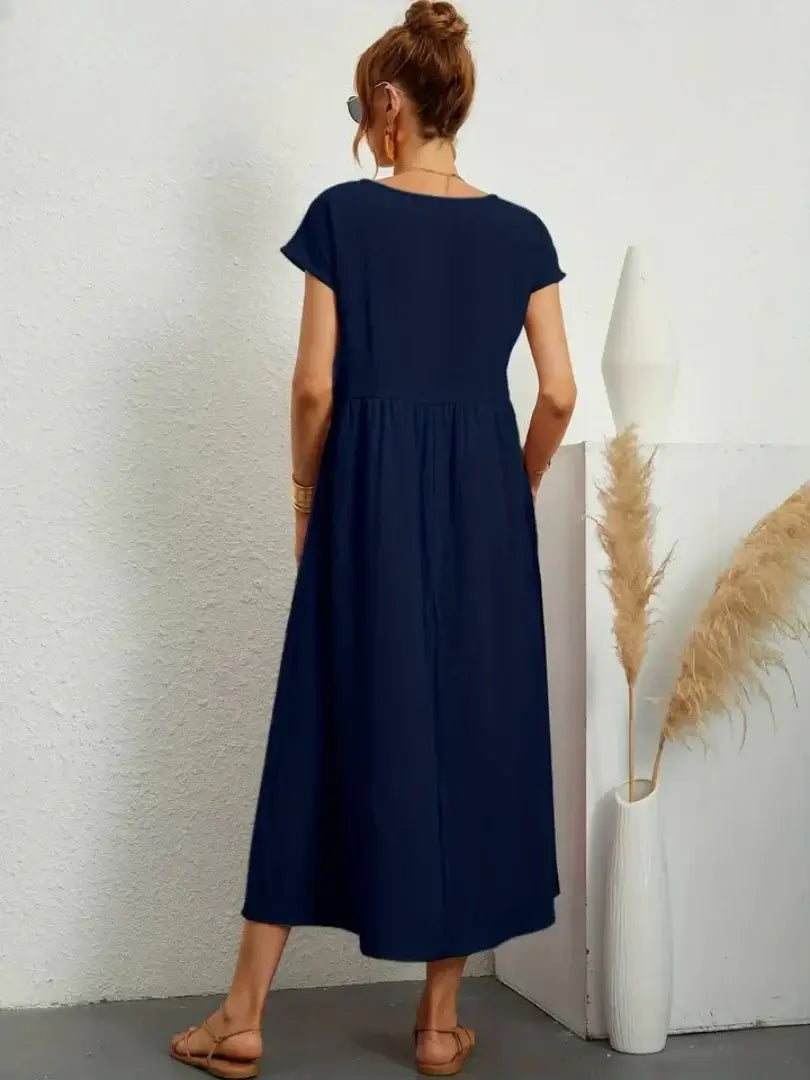 Celine | Vestido midi con bolsillos