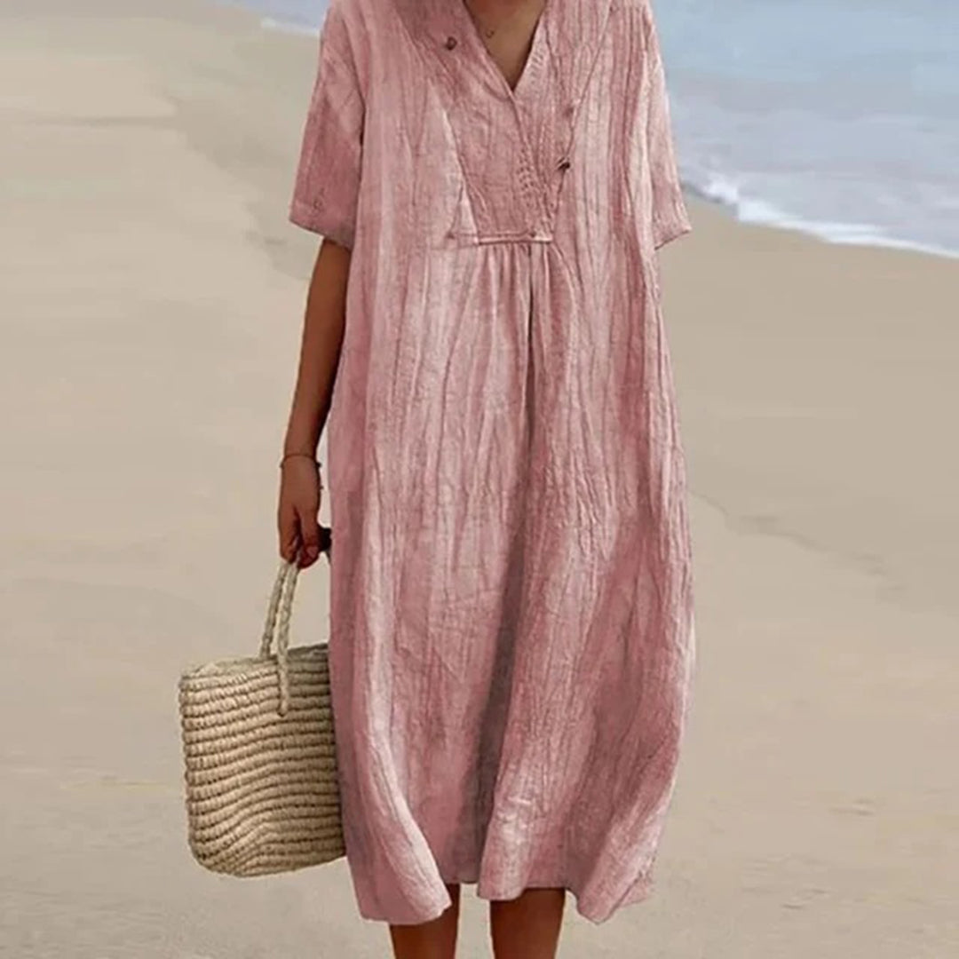 KARINA™ - Vestido Midi de Corte Holgado