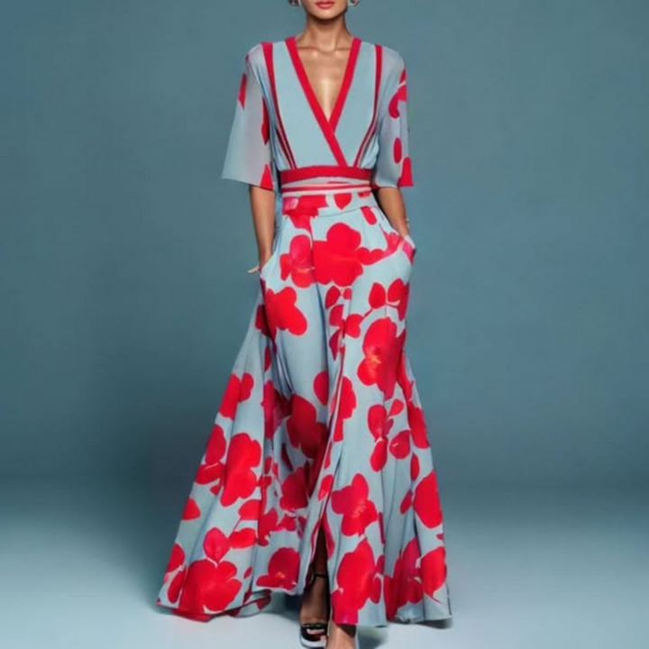 Michelle™ | Vestido Elegante con Estampado Floral