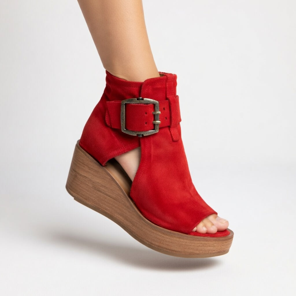 Orélisse™ | Botines de Cuña Abiertos Estilo Moderno
